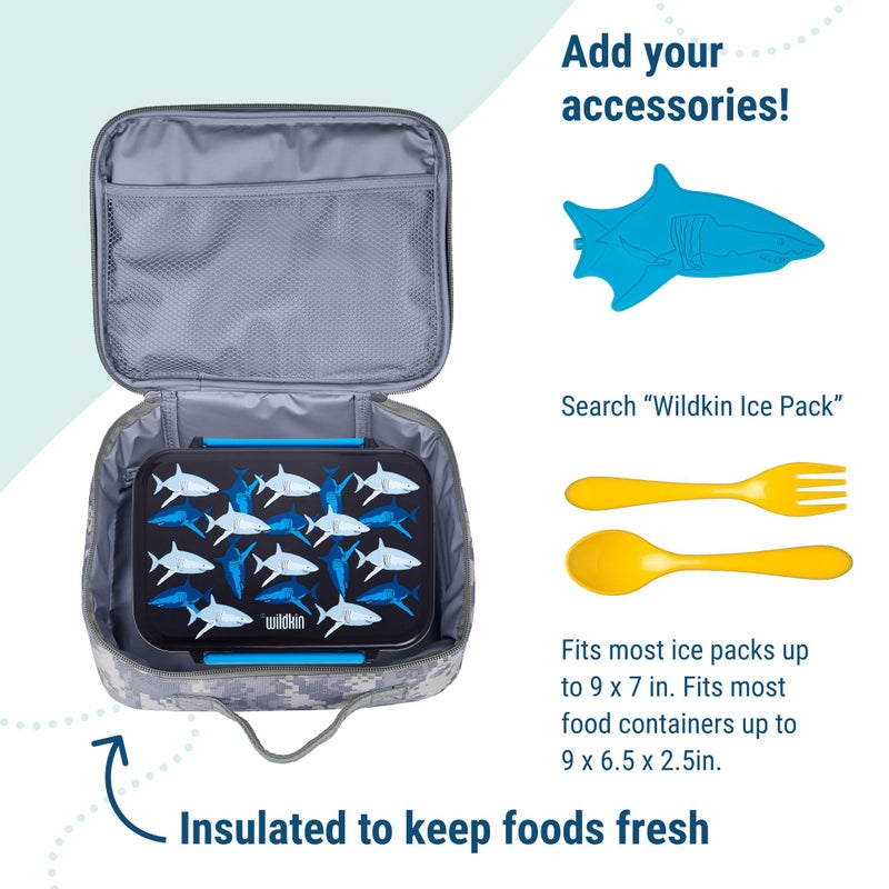 Wildkin Kids Insulated Lunch Box â€“ Durable and Reusable for School & Travel - Digital Camo - Image 5